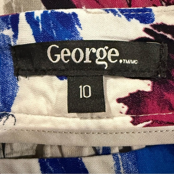 George Blue and Purple Knee-Length Pencil Skirt - Picture 2 of 7